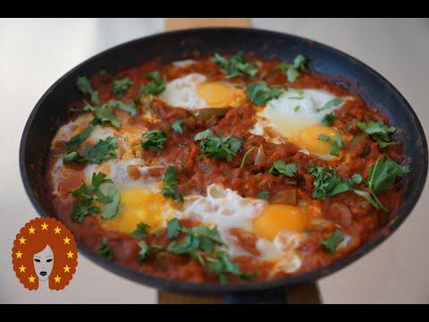 Shakshuka | Tasty Tomato Sauce With Eggs Recipe | Tunisian Cuisine | Dedicated To Lina