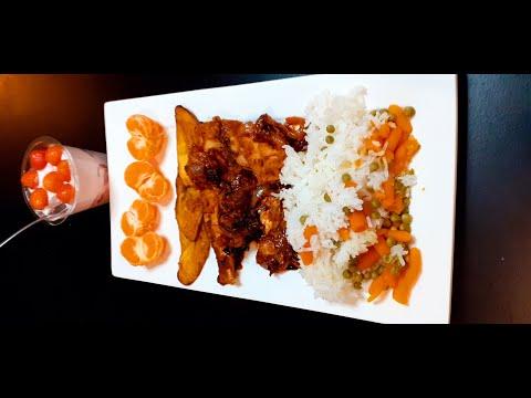 Quick & Easy Dinner | Fish, Rice & Fried Plantain Dinner #Shorts